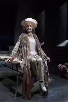 Ghita Nørby as Sarah Bernhardt in the Copenhagen theater Folketeatret's production of the play "Sarah" (Original title: "Memoir") by John Murrell. (2013)