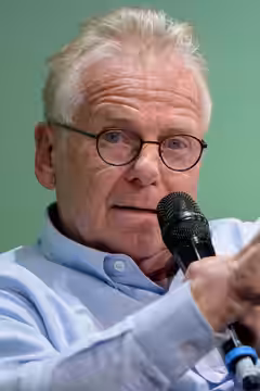 Veranstaltung "Die grüne Erzählung 2018: Grüne Ideengeschichten" der Heinrich Böll Stiftung in der Kalkscheune. Daniel Cohn-Bendit. Foto: Stephan Roehl