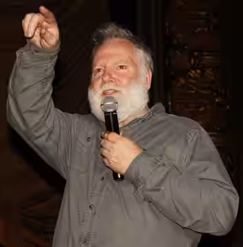 Guy Maddin at the 2017 James River Film Festival (James River Film Society)
