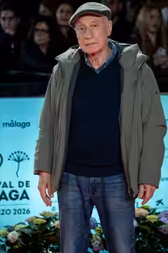 Pascal Bonitzer at the Red Carpet of the Malaga 2026 Festival next to Cervantes Theater