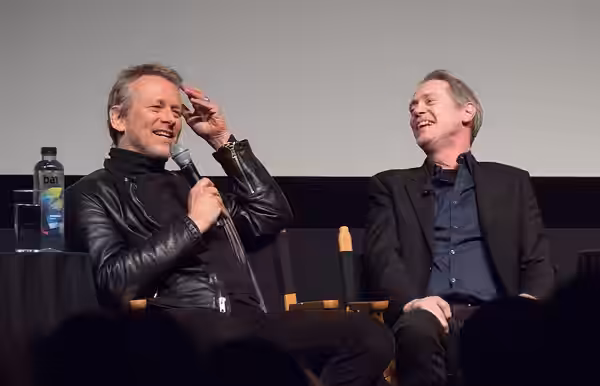 Alexandre Rockwell and Steve Buscemi during the In the Soup (1992) panel at the 2018 Tribeca Film Festival.