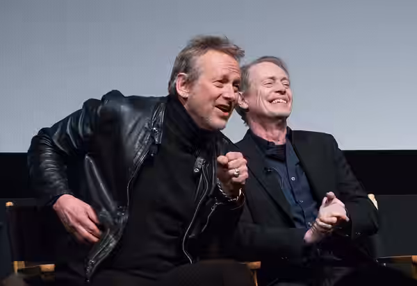 Alexandre Rockwell and Steve Buscemi during the In the Soup (1992) panel at the 2018 Tribeca Film Festival.