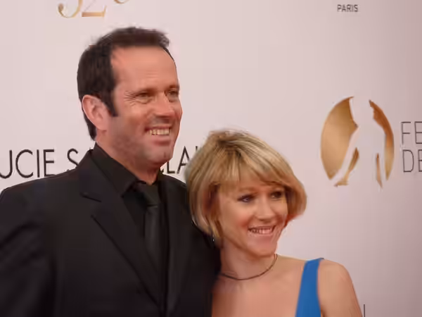 Christian Vadim and Julia Livage at the 2012 Monte-Carlo Television Festival.