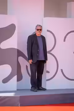 Amos Gitai at the premiere for The Road to Jericho at Venice Film Festival 2026.
