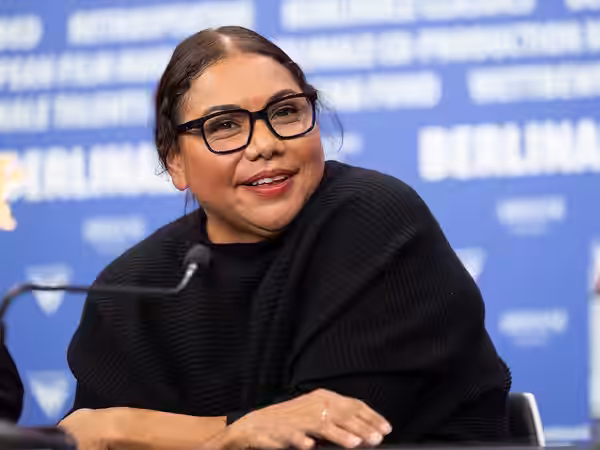 Actress Deborah Mailman at the press conference for Wolfram at the 2026 Berlin International Film Festival