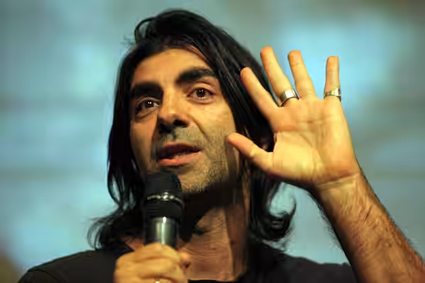 German-Turkish film director Fatih Akin at the Manaki Brothers Festival in Bitola, North Macedonia, on 17 September 2019.