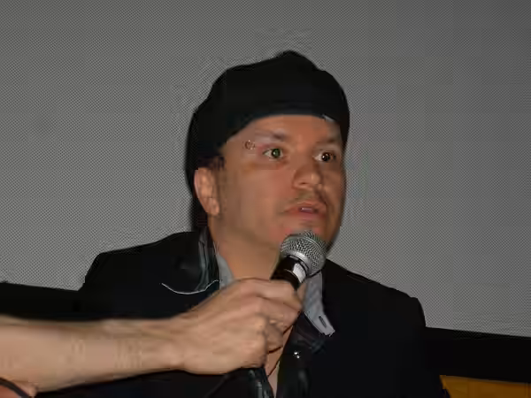 French film director Olivier Dahan, photographed at the Neptune Theater during the 2007 Seattle International Film Festival, after a showing of his film about E