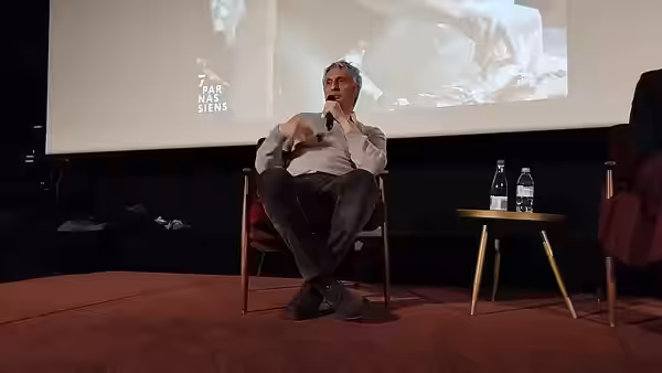Alain Goldman lors d'une avant-première d'"À pied d'oeuvre" aux 7 Parnassiens, le 19 janvier 2026.