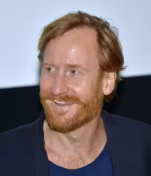 Gustaf Hammarsten under presentationen av den Svenska filmhösten 2014 i Filmhuset i Stockholm den 18 augusti 2014.