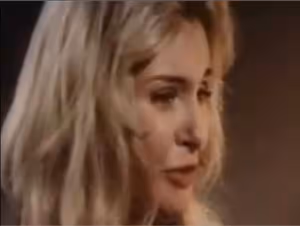 Cropped screenshot of Joanne Woodward from the trailer for the film Winning (1969)