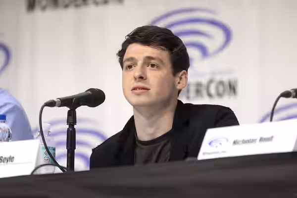 Anthony Boyle speaking at the 2019 WonderCon, for "Tolkien", at the Anaheim Convention Center in Anaheim, California. Please attribute to Gage Skidmore if used 