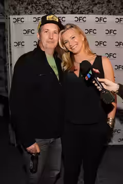 Harland Williams and Natasha Henstridge at a Canadian Film Centre &amp; Variety-hosted reception for the Telefilm Canada Features Comedy Lab. To learn more abou (2012)
