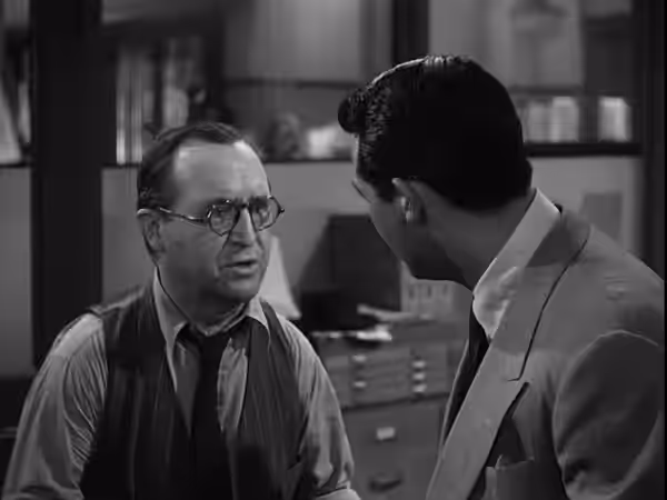 American actor in His Girl Friday (1940)