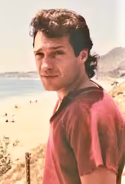 Jay Acovone in Malibu 1989