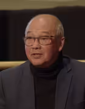 Actor David Yip speaking about his background and the Chinese community in Liverpool at the British Library in November 2022 (2023)