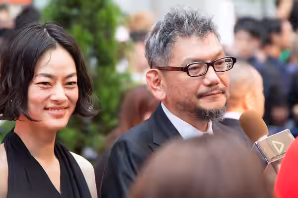 シン・ゴジラ ワールドプレミア レッドカーペットイベント 市川実日子 庵野秀明 (2016)