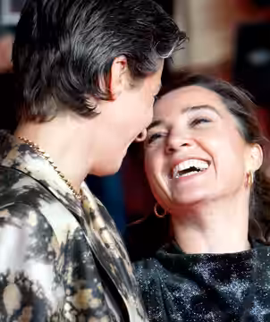 Laurence Roothooft en Nina Meurisse bij de voorstelling van 'Julian', Film Fest Gent 2025