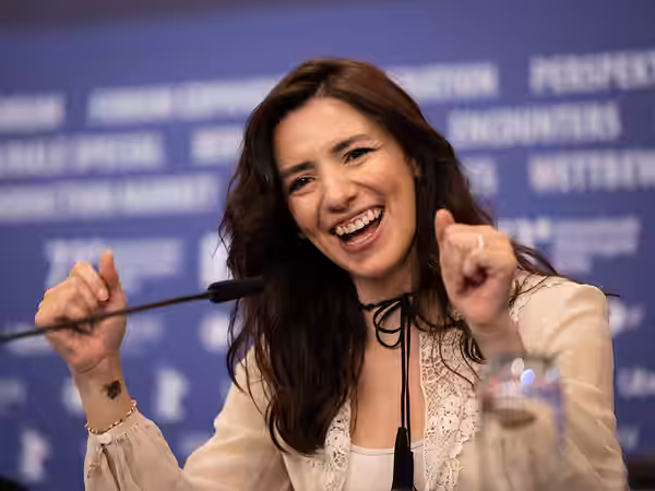 Director Lila Avilés at the premiere of the film "Totem" at the Berlin Film Festival 2023