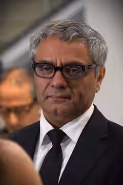 Mohammad Rasoulof, Director of The Seed of the Sacred Fig, at 2024 Cannes Film Festival closing ceremony