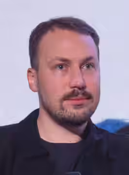 Gints Zilbalodis in an Q&A at Curzon Soho on February 2, 2025.