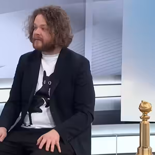 Matīss Kaža with Golden Globe award (2025)