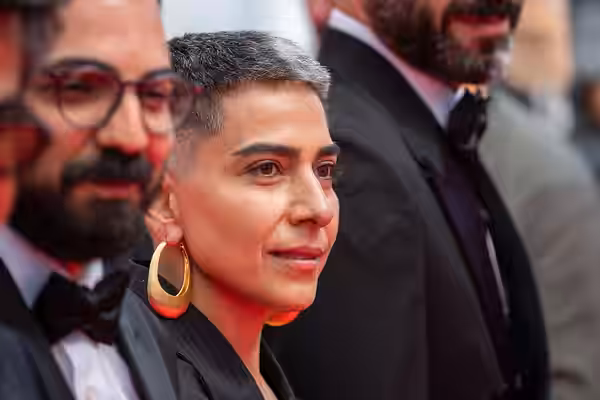 Mariam Afshari on Cannes Red Carpet for the Un simple accident Premiere (2025)