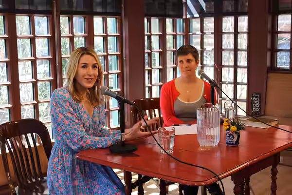 Lunch with Emily Jane Fox at the Kaufman Writers' House, 3-27-19 (2019)