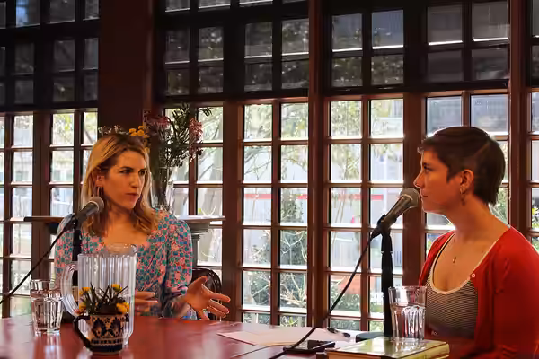Lunch with Emily Jane Fox at the Kaufman Writers' House, 3-27-19 (2019)