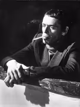 Collectie / Archief : Fotocollectie Anefo Reportage / Serie : [ onbekend ] Beschrijving : Jacques Brel Datum : 9 oktober 1978 Trefwoorden : portretten, roken, z