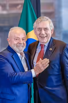 18.09.2023 - Presidente da República, Luiz Inácio Lula da Silva, durante encontro com o ex-Primeiro-Ministro do Reino Unido Gordon Brown. Nova York - NY, EUA. F