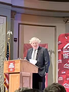 The 77th Prime Minister of the United Kingdom, Boris Johnson, made a speech at the University of Wisconsin-Madison. (2026)