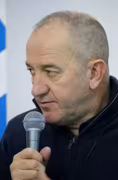 French writer and film director Philippe Claudel during the presentation of the Russian translation of his book L'Archipel du Chien at the 20 Moscow Internation (2018)