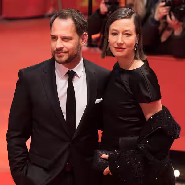 Moritz Bleibtreu and Johanna Wokalek at the opening ceremenony of the Berlinale 2018