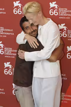 66ème Festival du Cinéma de Venise (Mostra), 5ème jour (05/09/2009) Photocall avec Tilda Swinton, Marisa Berenson, Diane Fleri, Pippo Delbono, Edoardo Gabbriell