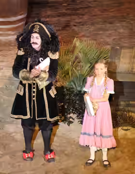 Kyrre Haugen Sydness and Mathea Pedersen Kilane as Captain Sabertooth and Sunniva. July 2016.
