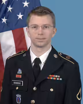 United States Army photograph of Bradley Manning, who is now named Chelsea Manning