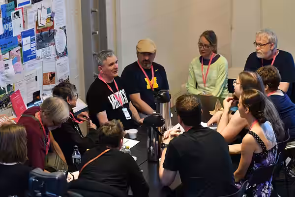 Författarfika med Mike Carey på Fantastika 2018, Swecon 2018.
