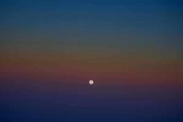 A full moon over Bangladesh, seen from the aircraft carrying U.S. Secretary of State John Kerry on January 12, 2016, as he flew from Tbilisi, Georgia, to Hanoi, (2017)