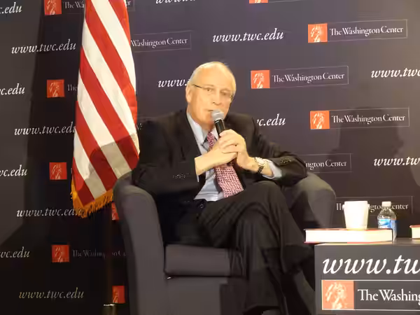 Dick Cheney at the Alan K. Compson- Norman Y. Minetta Series for The Washington Center. This was his second appearance in public since his heart surgery a month