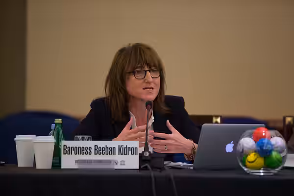 Baroness at the 13th Broadband Commission for Digital Development Meeting, Dubai, 13 March 2016. © ITU/ K.Jeffs