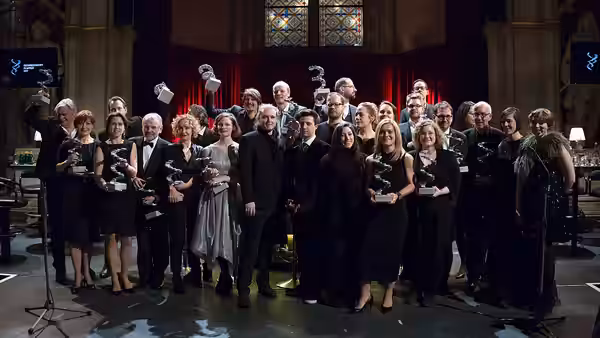Awardees of the Austrian Film Awards 2017 (Rathaus, Vienna,Austria).
