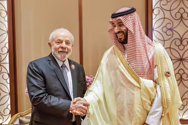 10.09.2023 - Reunião com o Príncipe da Arábia Saudita, Mohammad bin Salman. Nova Delhi - Índia Foto: Ricardo Stuckert / PR