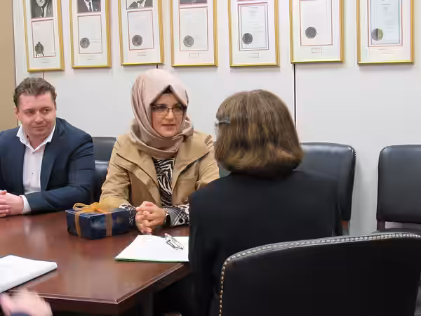 Yesterday I met with Hatice Cengiz, Jamal Khashoggi’s fiancée. It’s long past time to hold accountable the Saudi government and everyone involved in this murder (2019)