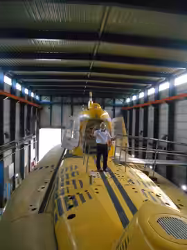 Un des compagnon du Saga sur le sous marin (2018)