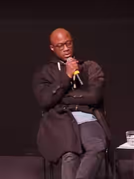 Barry Jenkins at a Q&amp;A session for The Underground Railroad at the Berkeley Art Museum and Pacific Film Archive in Berkeley, California, United States (2024)