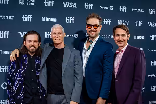 Trevor Gureckis, David Siegel, Jay Wadley, and Scott McGehee at the 2024 Toronto International Film Festival (TIFF) for the movie Babygirl. (2021)