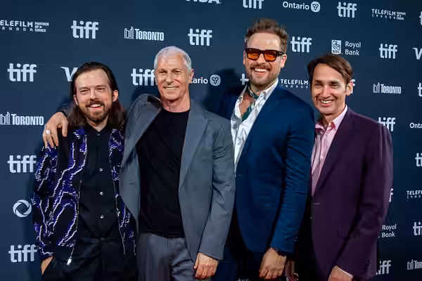 Trevor Gureckis, David Siegel, Jay Wadley, and Scott McGehee at the 2024 Toronto International Film Festival (TIFF) for the movie Babygirl. (2021)