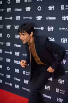 Diego Calva, actor in 'On Swift Horses', at the 2024 Toronto International Film Festival