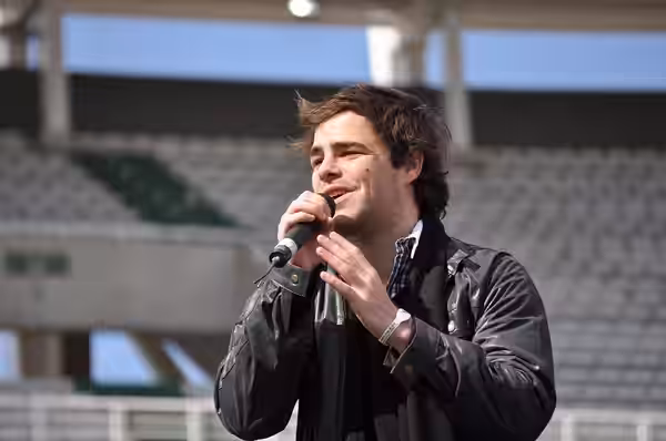 Juan Pedro Lanzani from Teen Angels at a concert in Cordoba, Argentina. (2011)