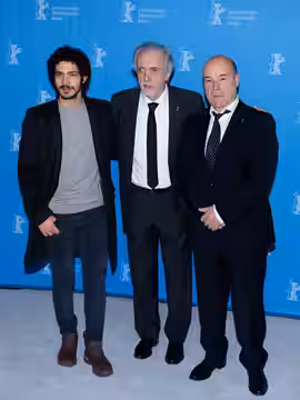 Chino Darín, Fernando Trueba und Antonio Resines beim Photo Call zu The Queen of Spain bei der Berlinale 2017